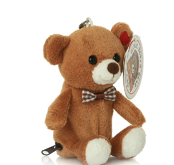 Quality Teddy bear key chain & Animal shape dog foldable portable for sale