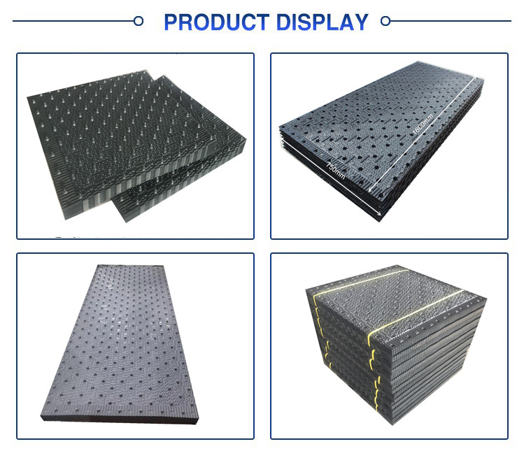 750X800mm Cooling Tower PVC Infill 19-20mm Cooling Tower Fill Pack