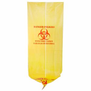 China 37&quot; X 50&quot; Yellow Infectious Waste Bags , HDPE Material Medical Waste Disposal Bags wholesale