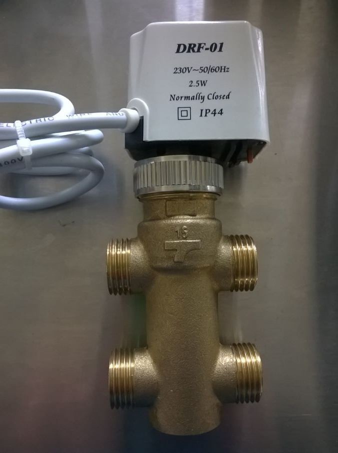 3/4 Diameter Compact Fan Coil Unit Valve Two Way Two Connections IP44 Standard