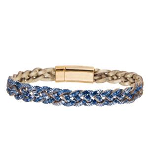 China Women'S Genuine Leather Braided Bracelet Handmade with Magnetic Clasp wholesale