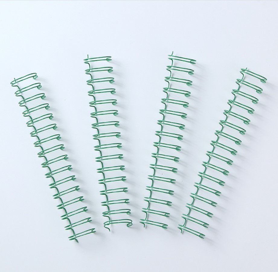 Book Binding 1/2'' Metal Spiral Wire , 23 Loops Double Wire Ring