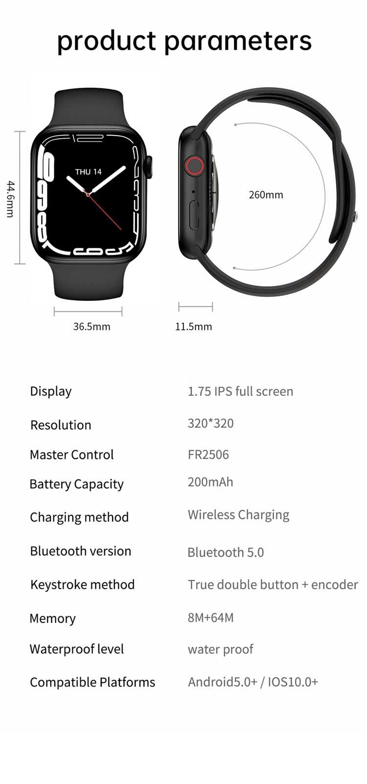 1.81inch IPS Screen Female Programmable Smart Watch With Heart Rate Monitor