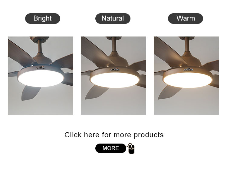 100% Copper Motor 52 Inch 1320cm Energy Saving 5 Blade LED Ceiling Fan for Hall Room