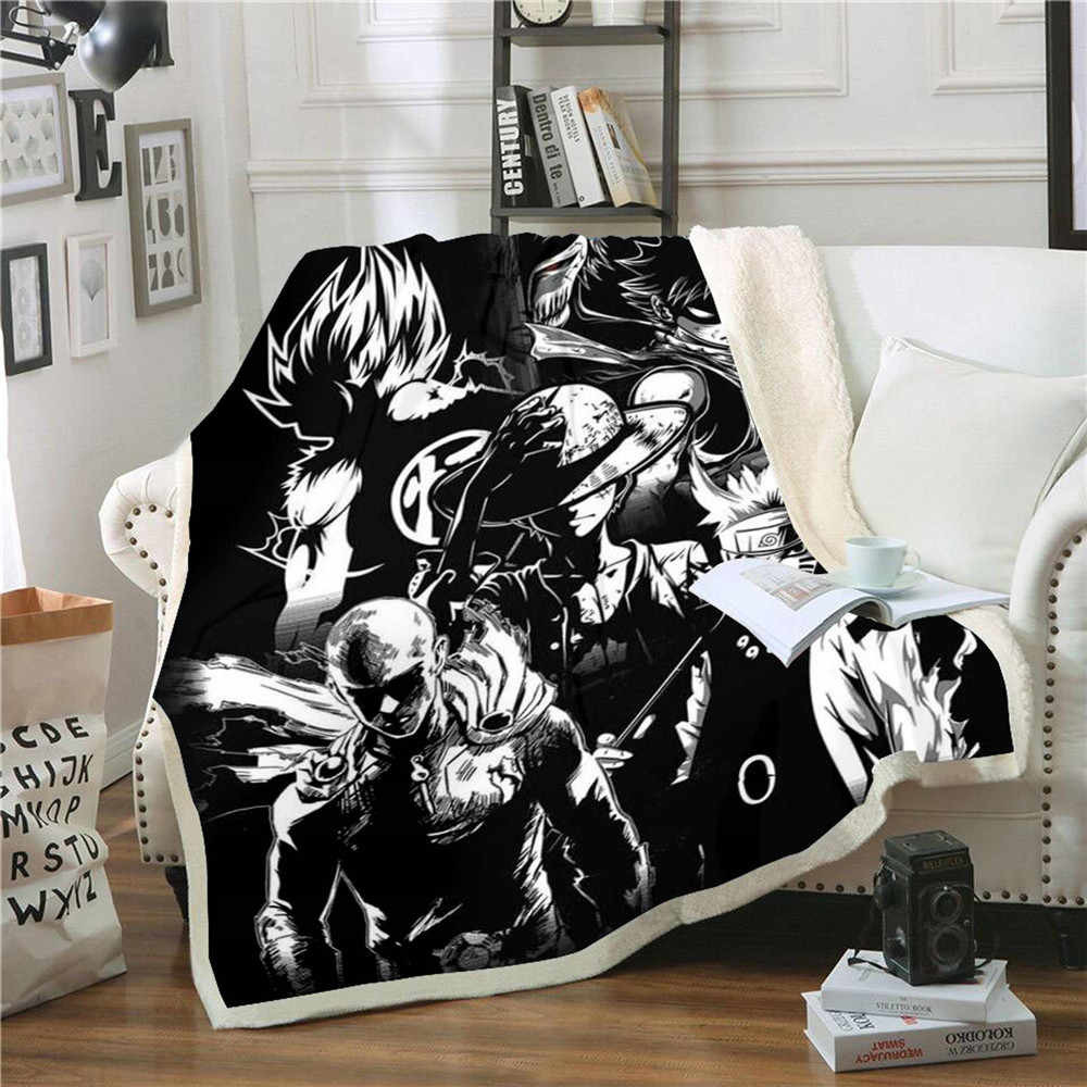 Cartoon Character Printing Polyester Fleece Blanket Throws 80*100cm