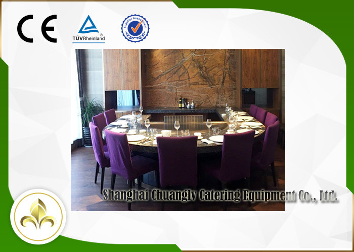 Japanese Cooking Table Restaurant Gas Griddle Grill CE ISO9001 Certification