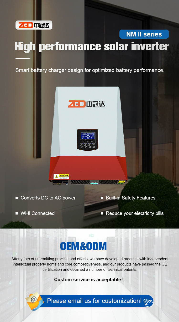 2.5KW Pure Sine Wave Single Phase Solar Inverter MPPT 230V AC DC