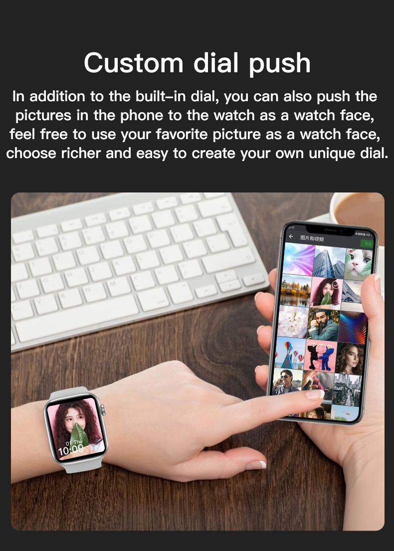 HL500 PLUS Changeable Watch Strap Bands Smart Bracelet Health Fitness Smartwatch