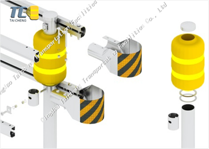 High Strength Highway Roller Barrier Impact Resistance Long Service Life