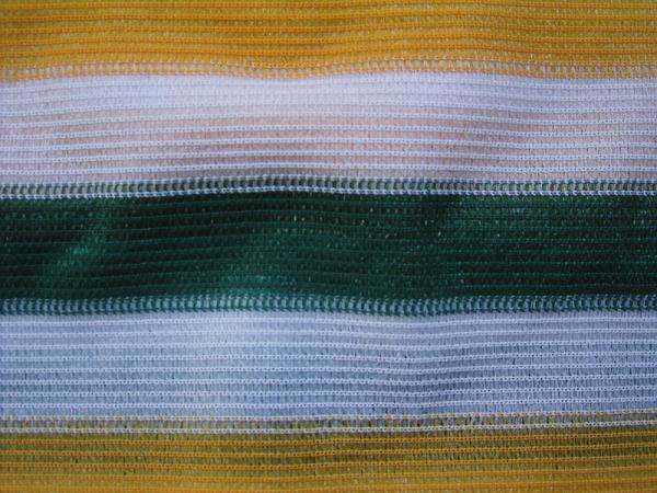 Quality Anti UV Color Strip Balcony Shade Net , Outdoor Plastic Fence Netting for sale