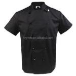 Pure Cotton Kitchen Chef Coat Black Color XS-5XL Breathable