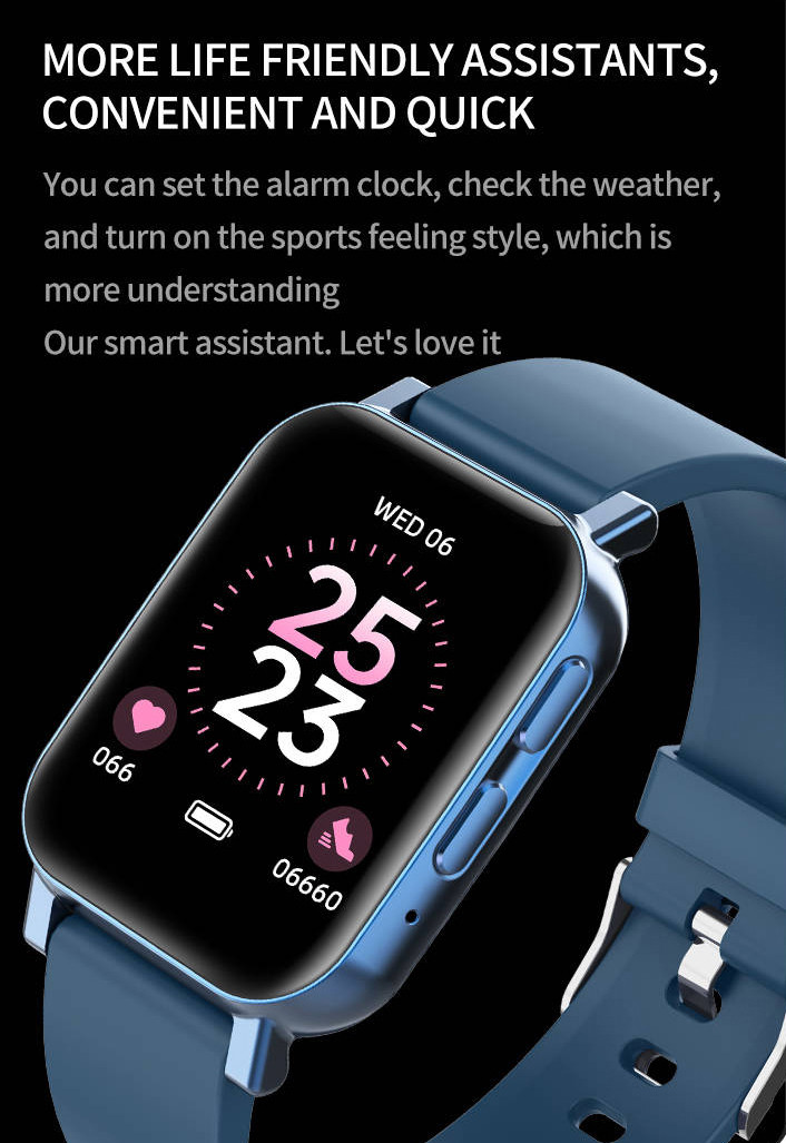 1.69in Screen Bluetooth Touch Watch Realtek 8762C Blood Oxygen TFT Screen