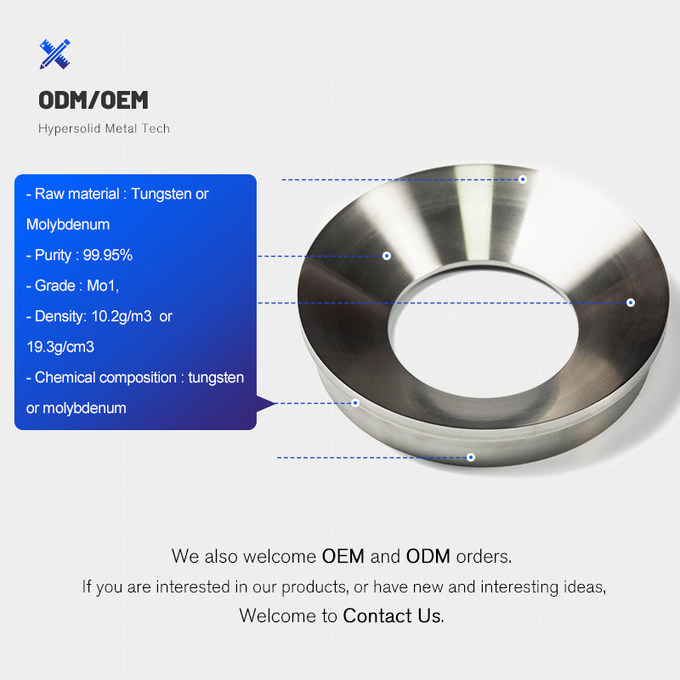 High Purity 99.95% Tungsten Sputtering Target Sandblasting