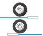 OEM ODM OD 200mm Deburring Crimped Wire Wheel Brush High carbon 0.3 mm steel