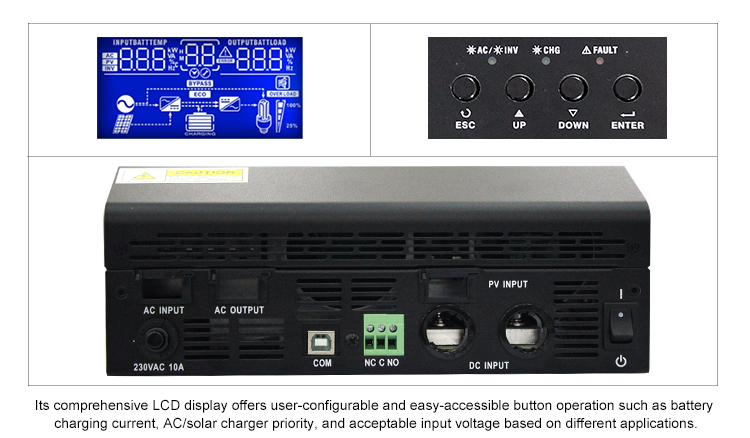 5kw Built-in Mppt 60a Photovoltaic Off Grid Inverter Solar Power System