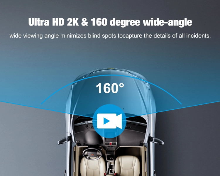 2K Mini Car Dash Cam WIFI GPS DVR Camera Night Vision SONYIMX335