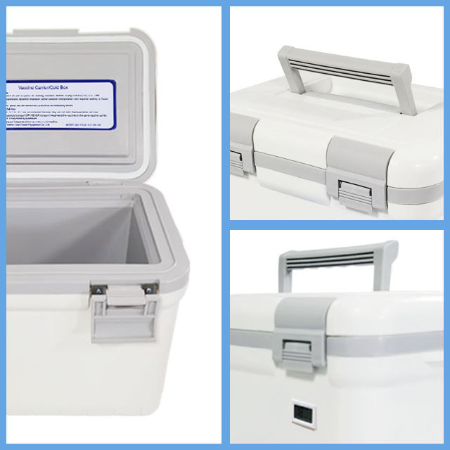 High Quality Medical Laboratory PU Insulated Cold Chain Coolling Box WithTemperature Display