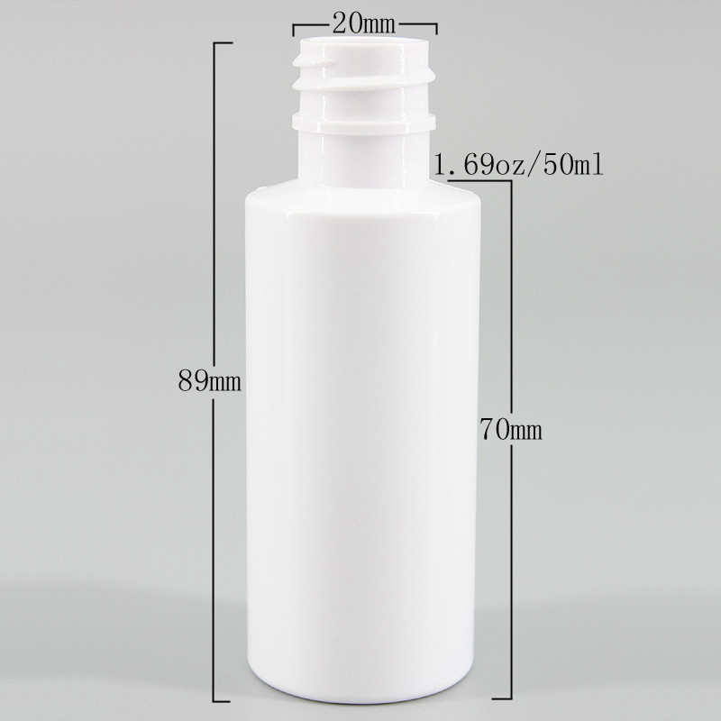 1.69oz/50ml White PET Cosmetic Lotion Bottle Portable Travel Set Plastic Bottle Customized Bottle Guangzhou Factory