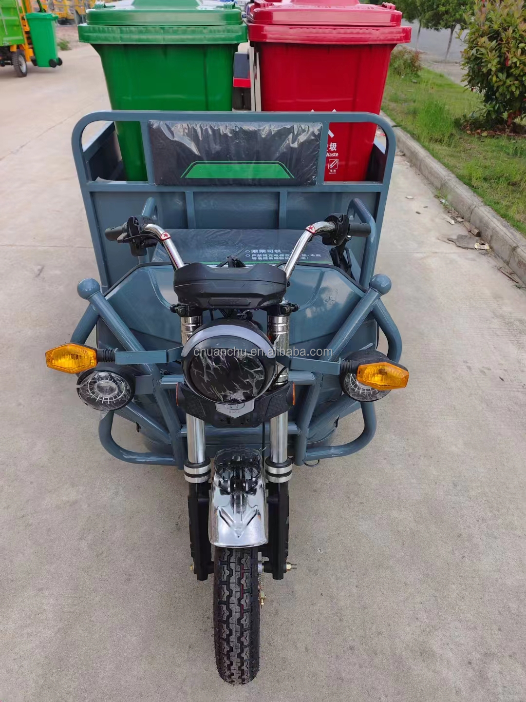 3 Wheel Pure Electric Tricycle Environmentally Friendly For Waste Management 53 km/H