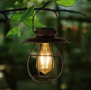 China Vintage 7.1”0.72w LED Solar Hanging Lights wholesale