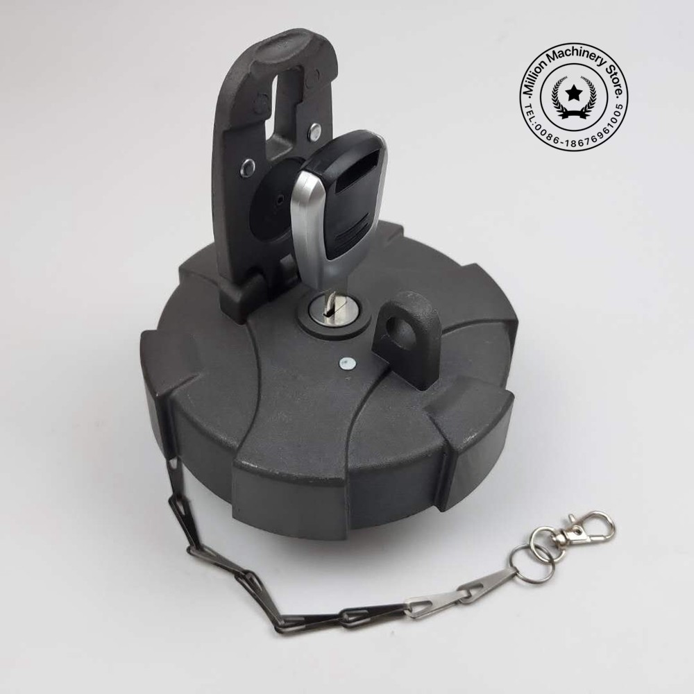 Zinc Alloy Fuel Diesel Cap For Hyundai R-9 Loader HYUNDAI DX360-9 Excavator Diesel Box Cover Filter Parts