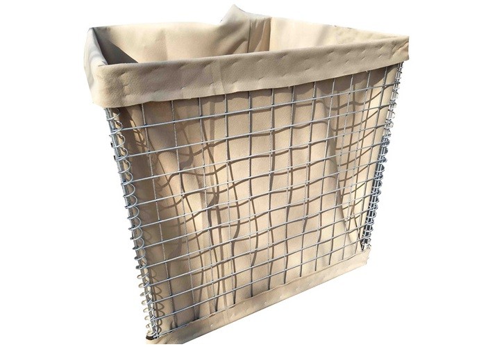 Mil 10 Defence Barrier Steel Geotextile Green Color Lined Put Into Soil