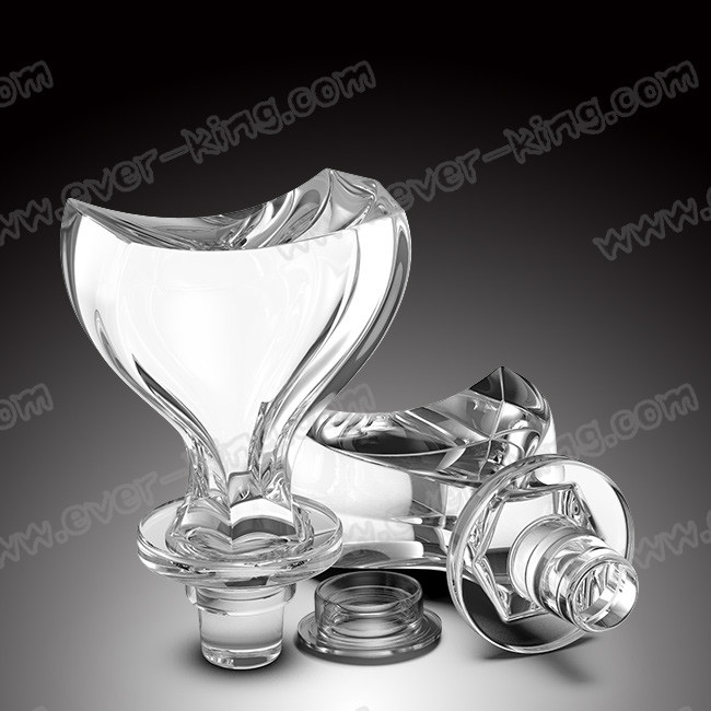 Extra Flint Glass Liquor Bottle Closures Coating Customized