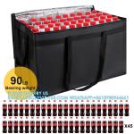 Insulated Food Delivery Bag, XXXL Insulated Reusable Grocery Cooler/Hot Bags,