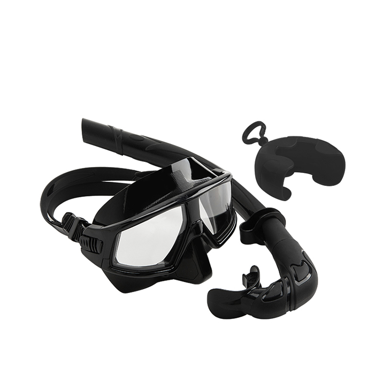 Universal Black Pink Snorkel Mask Set Breathing Tube anti fog