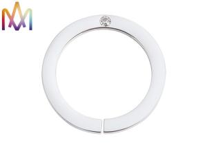China 26MM Hollow Opening Seam Stainless Steel Diamond Ring wholesale