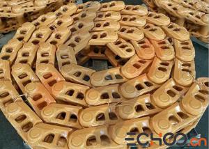 China Hyundai R60 Mini Digger Tracks / Yellow Excavator Track Parts High Strength wholesale
