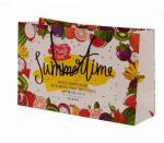 Customized Recycle Promotion Popular Colorful Flower Gift Paper Bag
