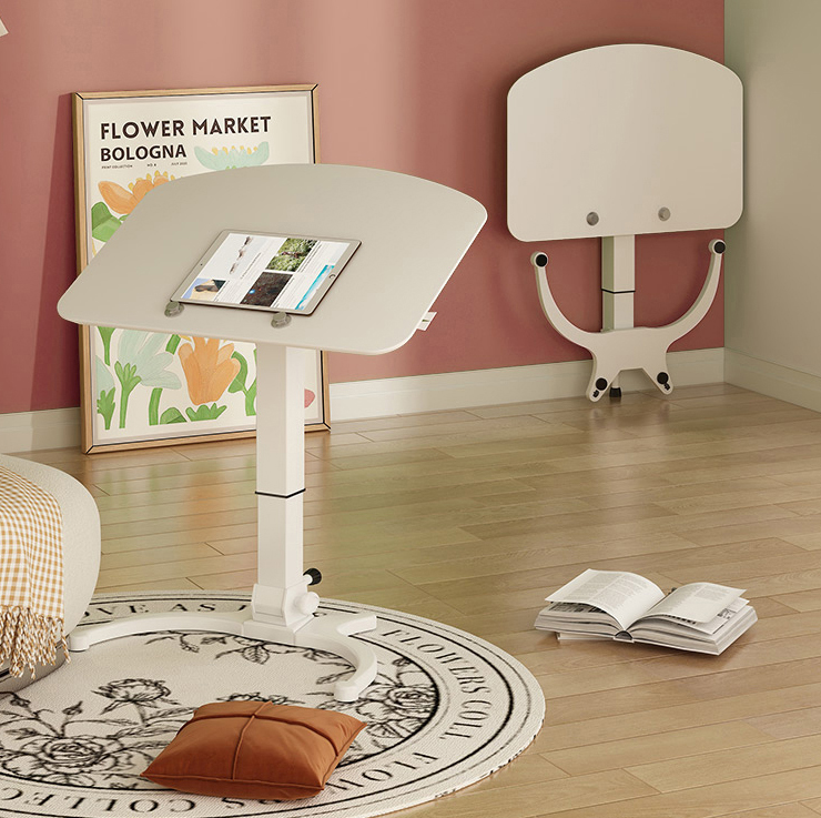 Small Computer Stand Modern Design Revolving Pneumatic Standing Desk for Study Room