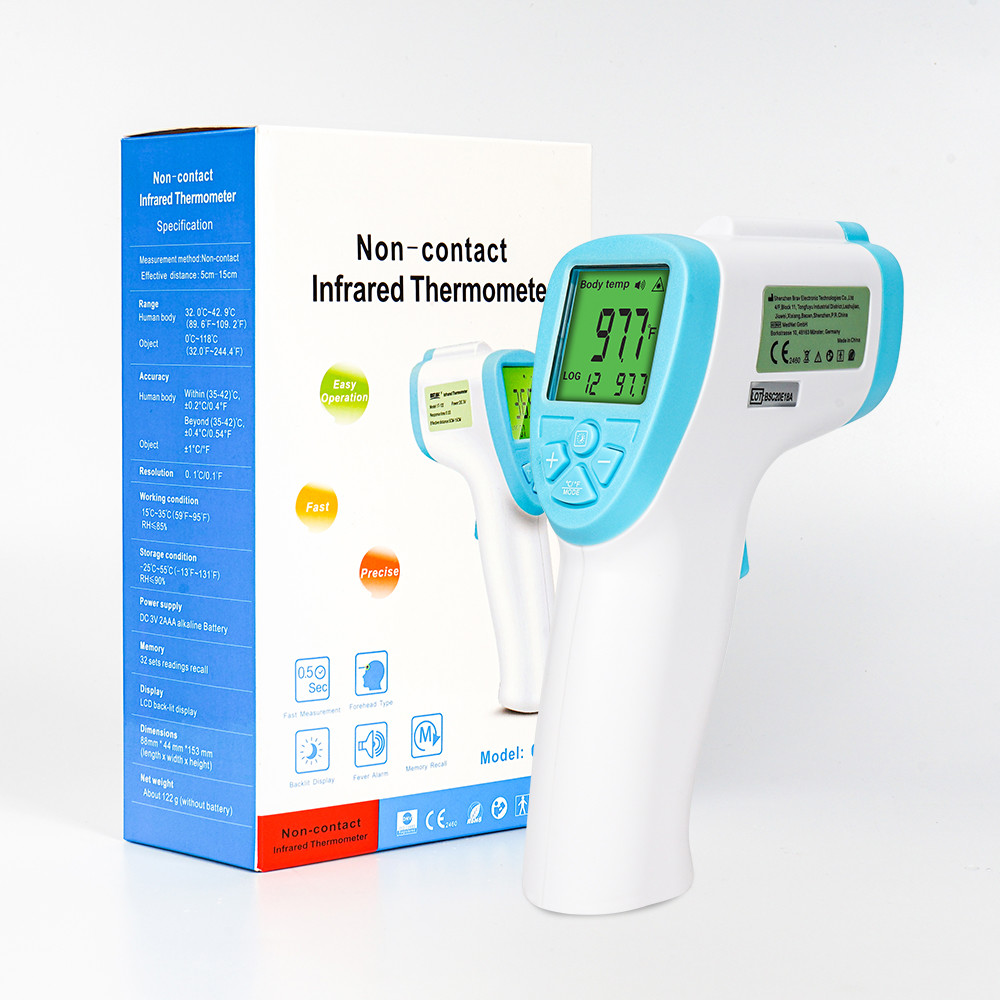 Display Baby Digital Thermometer Non-Contact Infrared Forehead Body Thermometer