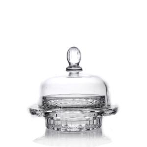 China Clear Classic Round Pattern High Quality Butter Dish wholesale