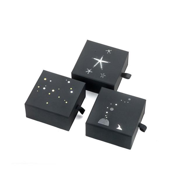 Wholesale Custom Classic Gold Stamping Paper Gift Jewelry Packaging Boxes