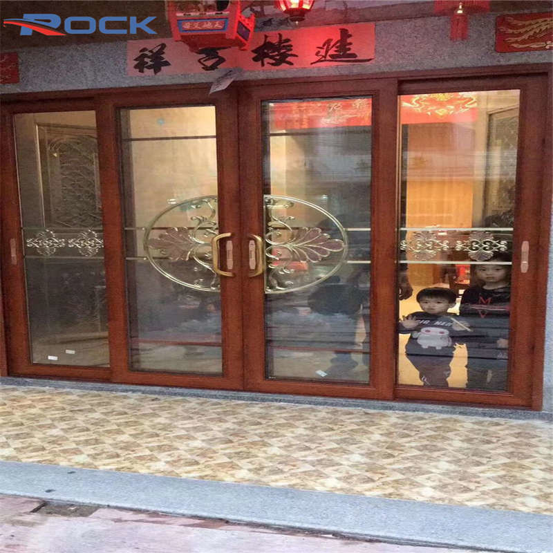 Rose Gold Luxury Style Shining Surface PVC Window Georgian Bar Decorative Flowers