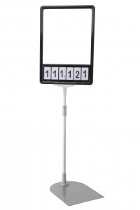 China Iron Base Abs Plastic Snap Frames Stands For A3 A4 A5 Price Display on sale