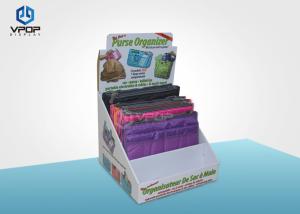 China Cloth / Bag Shop Shelf Ready Packaging , Black Cardboard Advertising Stand wholesale