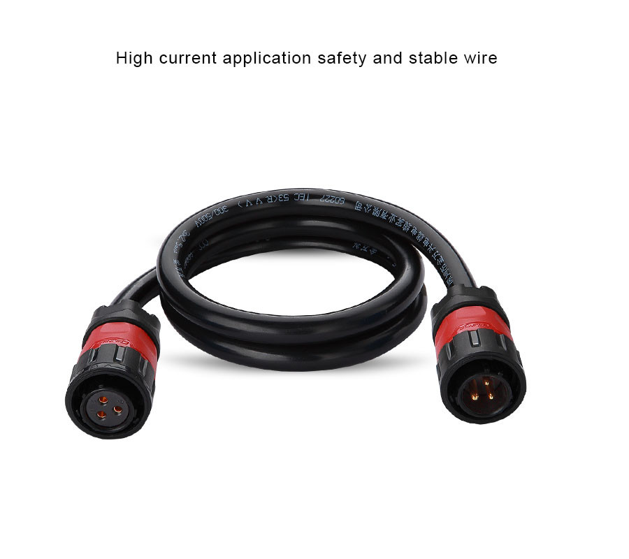 Light Weight M20 2/3/4/5/7/9/12Pins Soldering Cable Male Female Pin Connector