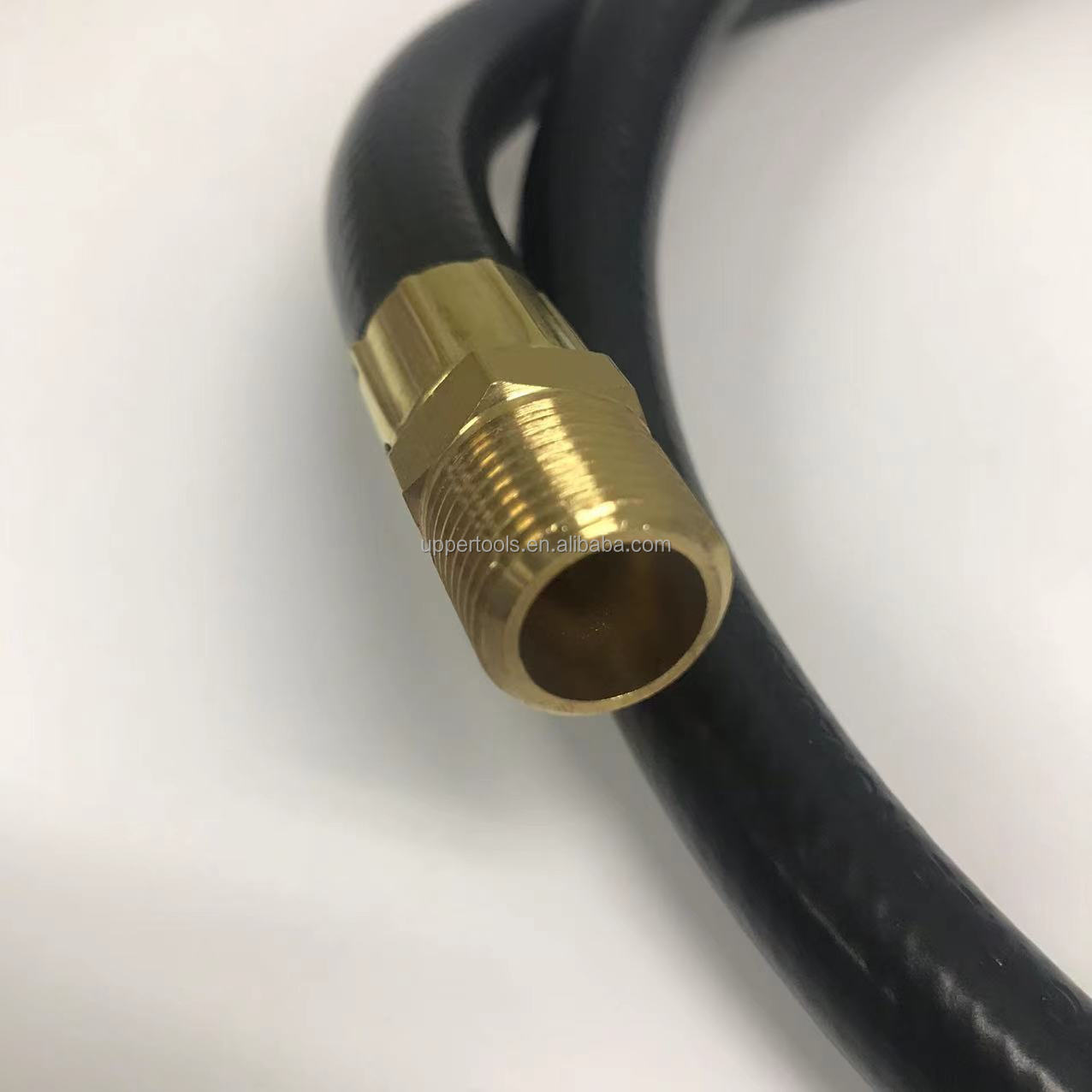 3/8" MNPT x 1/2" Female Flare Swivel Rubber LPG Hose for High Pressure Propane Tanks