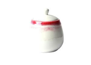 China Customized Ceramic Sugar Jar , 300ml Tea Coffee Sugar Canisters For Coffee Drinking wholesale