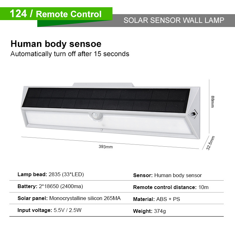 18 LED Outdoor Wireless Led Security Waterproof Wall Light