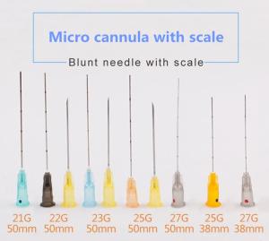 China Lastic Surgery Cosmetic Cannula Sterile 21G Blunt Tip Needle wholesale