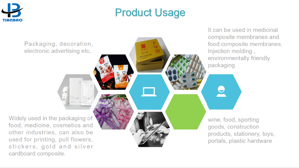 Food Packaging Roll Sealing Film with Silver Metalized CPP and Multiple Extrusion