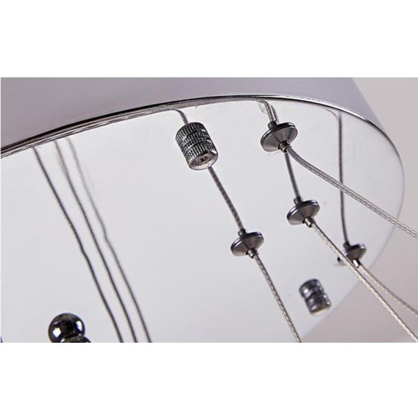 3 Halo Lighting LED Golden Modern Ring Crystal Chandelier For Living Room Bedroom