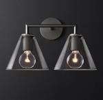 40w*2 Decorative Wall Lamps Brushed Brass Wall Light Bulbs Included
