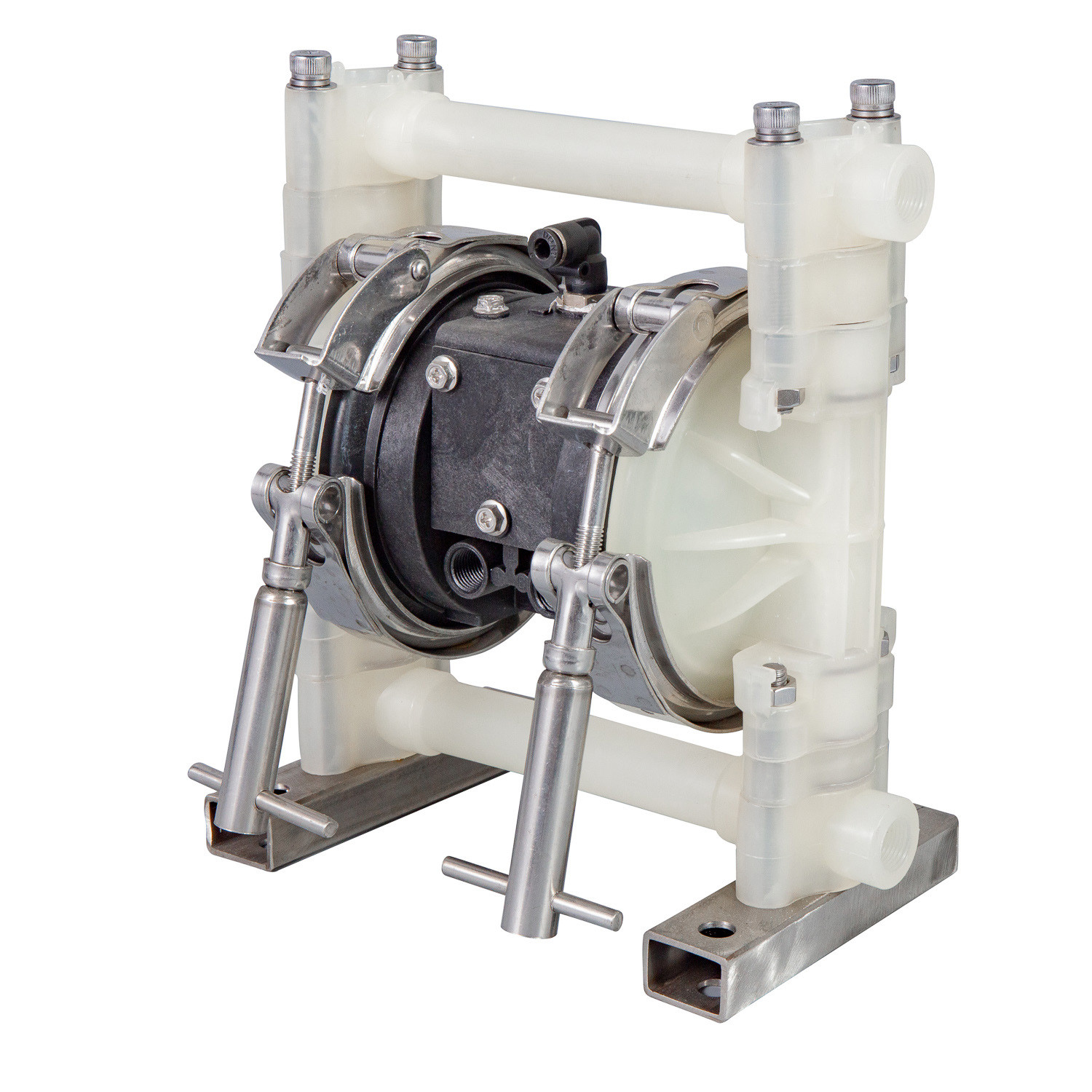 3/8in Double Diaphragm Fuel Transfer Pump 26.5 L/Min Polypropylene Mini