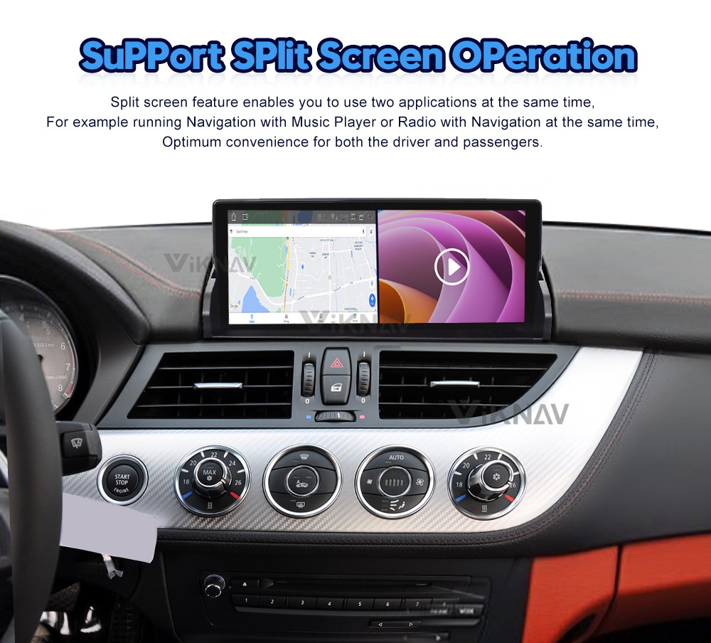 10.25 Inch Android Auto Car Radio For 2009-2018 BMW Z4 E89 GPS Navigation Multimedia Player Wireless Carplay BT 4G
