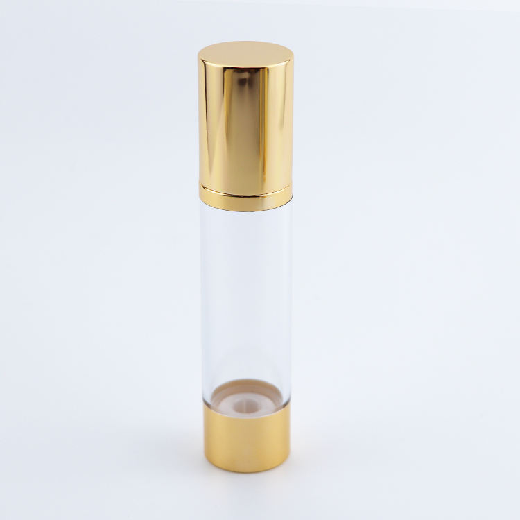 100ml Clear AS Plastic Airless Cosmetic Packaging Cream Serum Bottles
